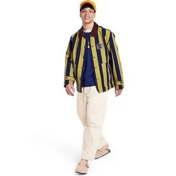 Rowing Blazers X Target Vertical Stripe Corduroy Collared Canvas Jacket 4XL NWOT - Picture 2 of 4